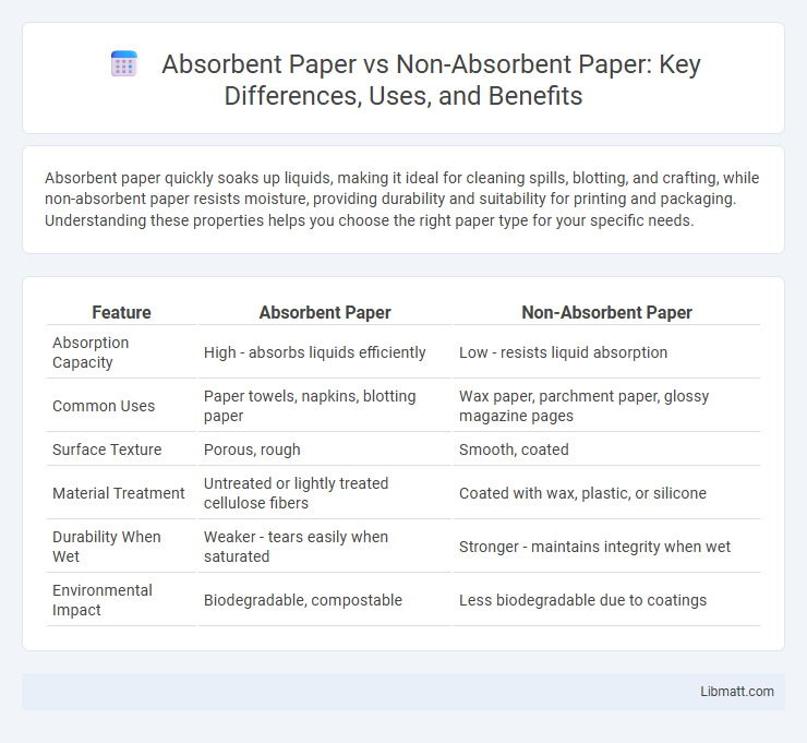 Absorbent Paper vs Non-Absorbent Paper: Key Differences, Uses, and Benefits