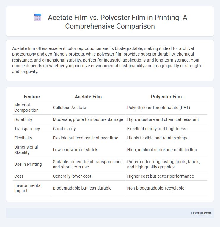 Acetate Film vs. Polyester Film in Printing: A Comprehensive Comparison
