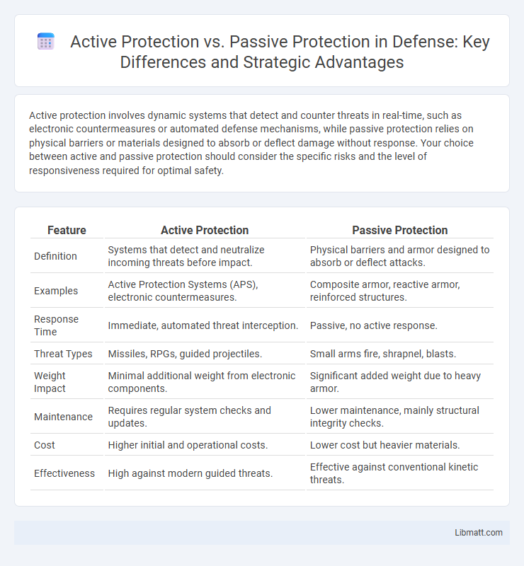 Active Protection vs. Passive Protection in Defense: Key Differences and Strategic Advantages