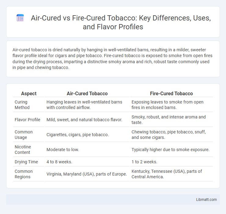 Air-Cured vs Fire-Cured Tobacco: Key Differences, Uses, and Flavor Profiles