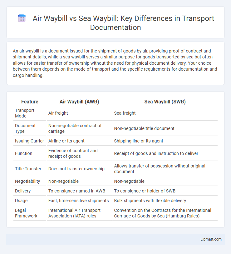 Air Waybill vs Sea Waybill: Key Differences in Transport Documentation