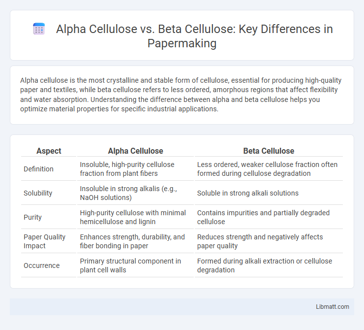 Alpha Cellulose vs. Beta Cellulose: Key Differences in Papermaking