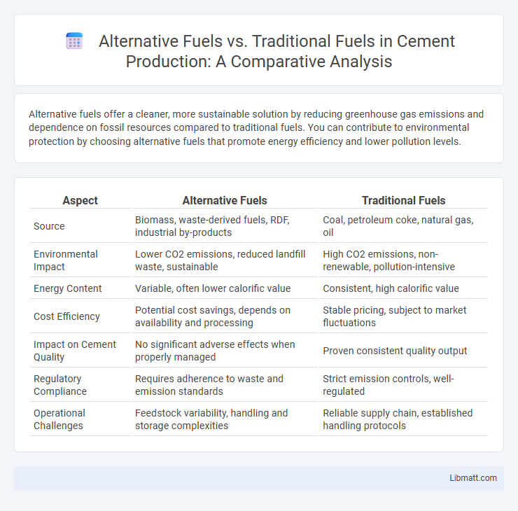 Alternative Fuels vs. Traditional Fuels in Cement Production: A Comparative Analysis
