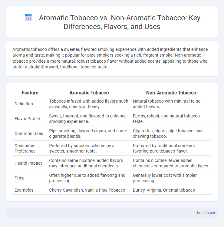 Aromatic Tobacco vs. Non-Aromatic Tobacco: Key Differences, Flavors, and Uses
