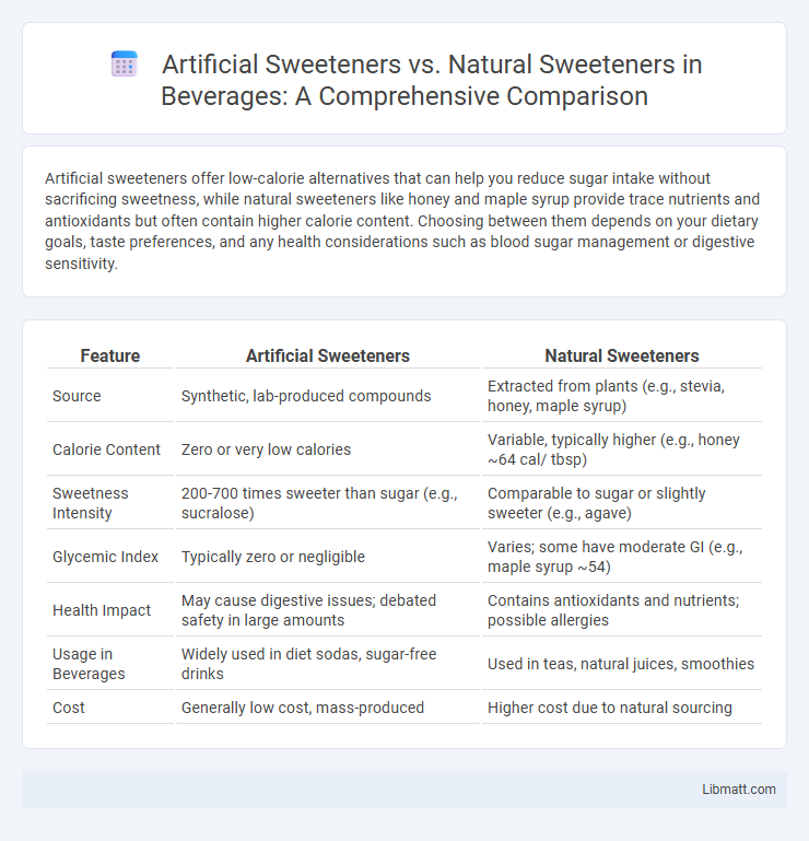 Artificial Sweeteners vs. Natural Sweeteners in Beverages: A Comprehensive Comparison