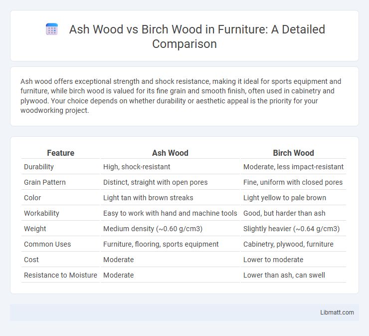 Ash Wood vs Birch Wood in Furniture: A Detailed Comparison