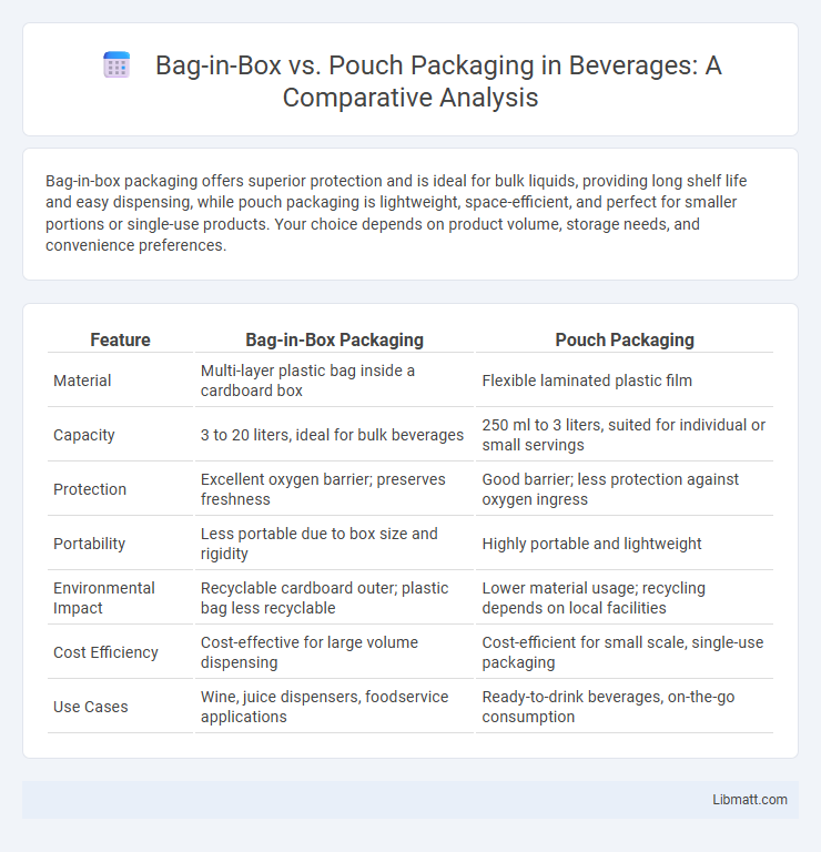 Bag-in-Box vs. Pouch Packaging in Beverages: A Comparative Analysis