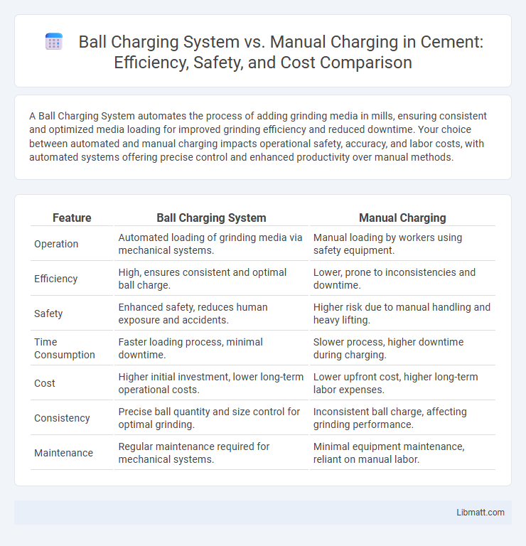 Ball Charging System vs. Manual Charging in Cement: Efficiency, Safety, and Cost Comparison