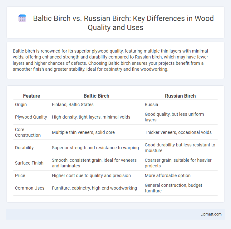 Baltic Birch vs. Russian Birch: Key Differences in Wood Quality and Uses