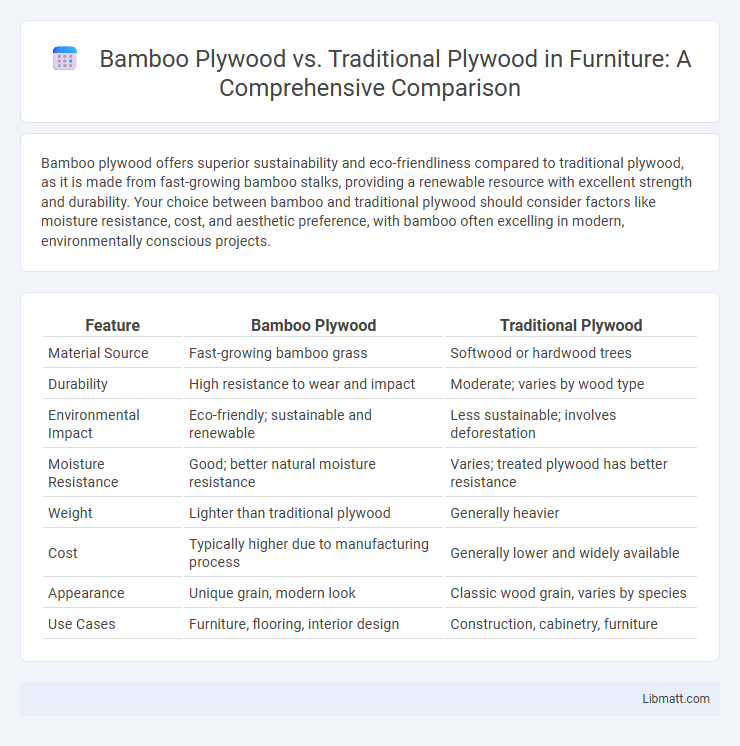 Bamboo Plywood vs. Traditional Plywood in Furniture: A Comprehensive Comparison