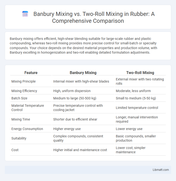 Banbury Mixing vs. Two-Roll Mixing in Rubber: A Comprehensive Comparison