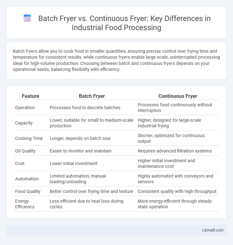 Batch Fryer vs. Continuous Fryer: Key Differences in Industrial Food Processing