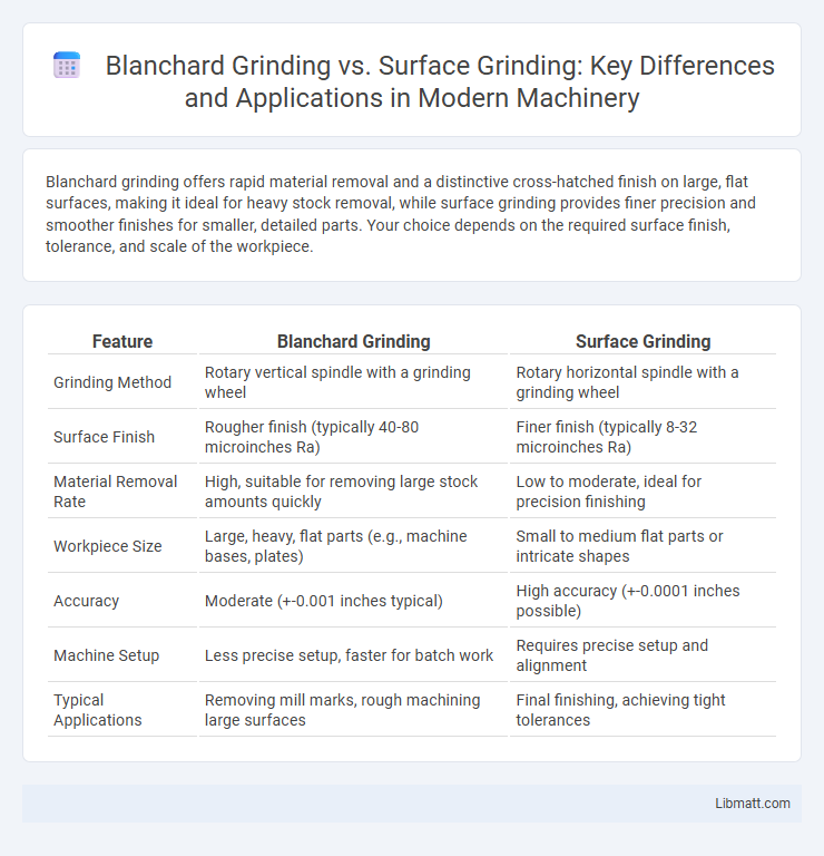 Blanchard Grinding vs. Surface Grinding: Key Differences and Applications in Modern Machinery