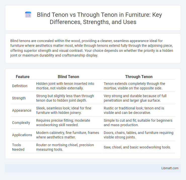 Blind Tenon vs Through Tenon in Furniture: Key Differences, Strengths, and Uses