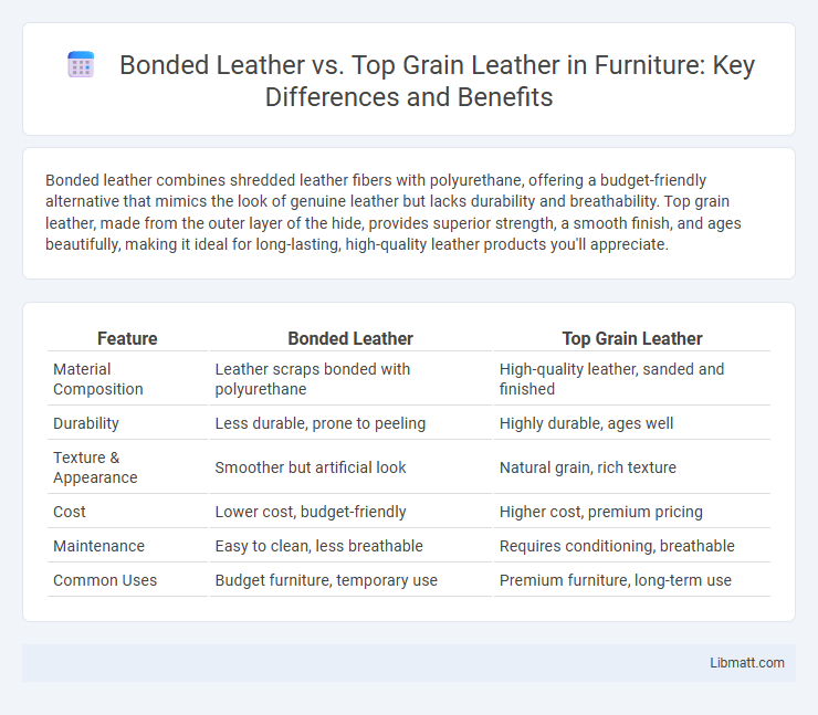 Bonded Leather vs. Top Grain Leather in Furniture: Key Differences and Benefits