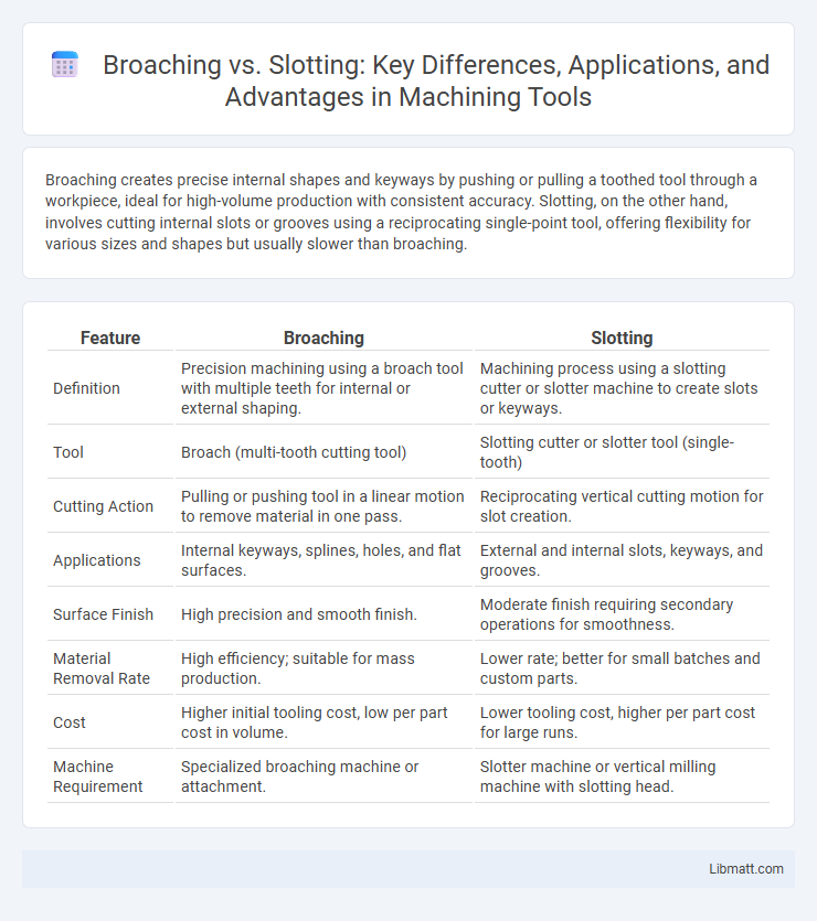 Broaching vs. Slotting: Key Differences, Applications, and Advantages in Machining Tools