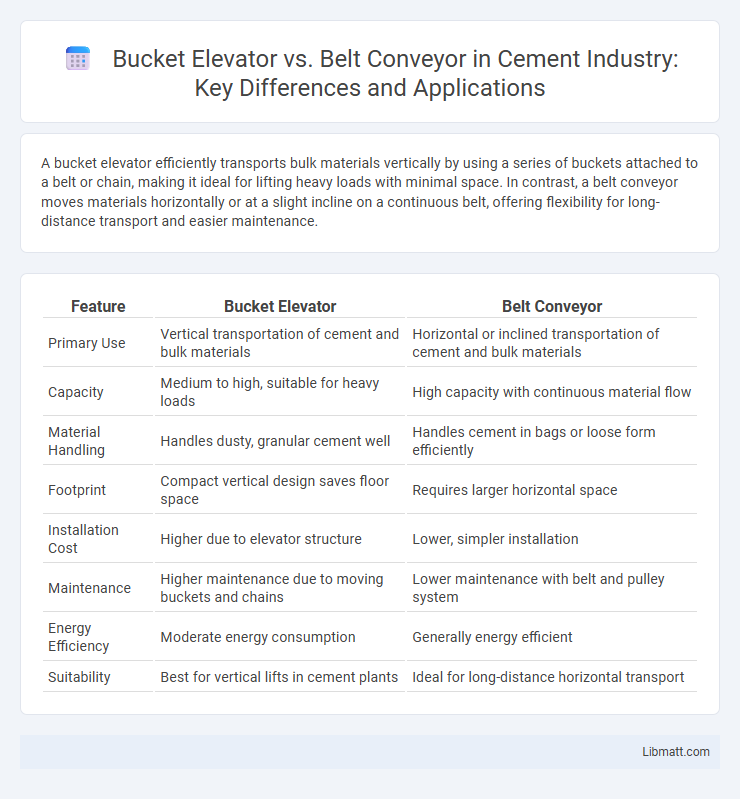 Bucket Elevator vs. Belt Conveyor in Cement Industry: Key Differences and Applications