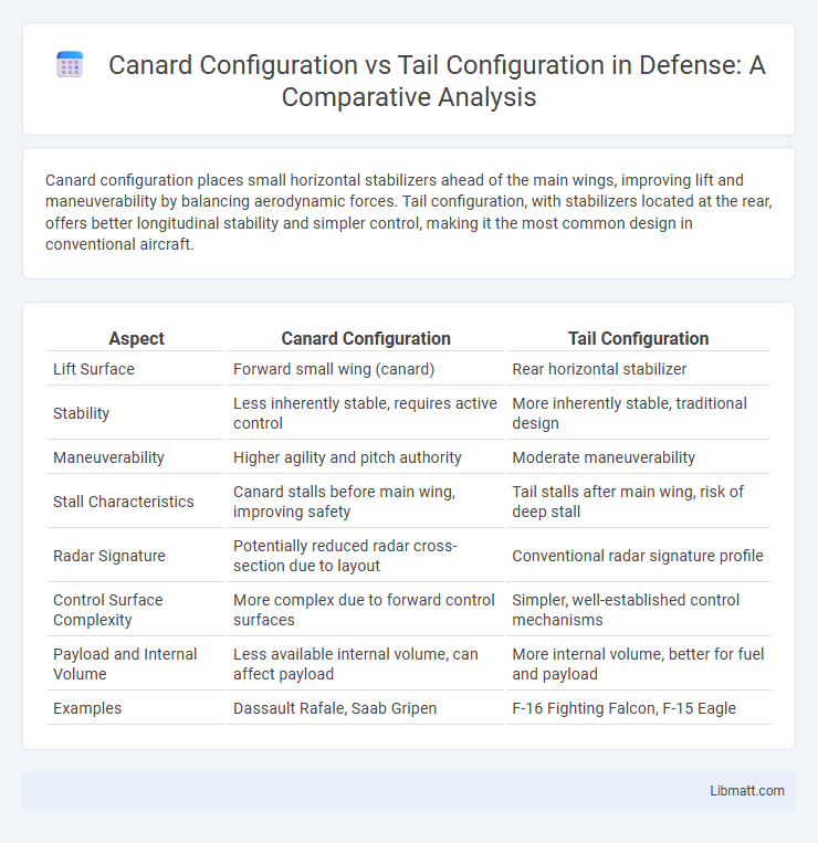 Canard Configuration vs Tail Configuration in Defense: A Comparative Analysis