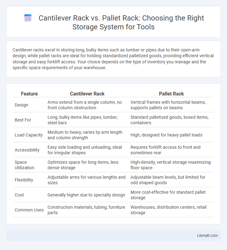 Cantilever Rack vs. Pallet Rack: Choosing the Right Storage System for Tools