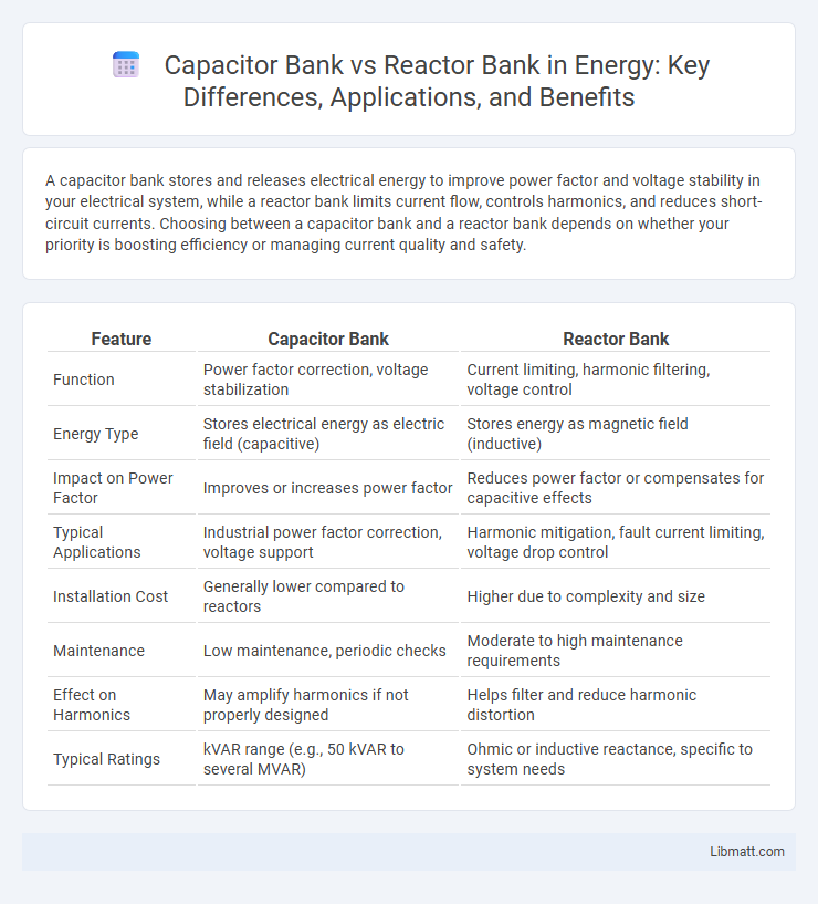 Capacitor Bank vs Reactor Bank in Energy: Key Differences, Applications, and Benefits