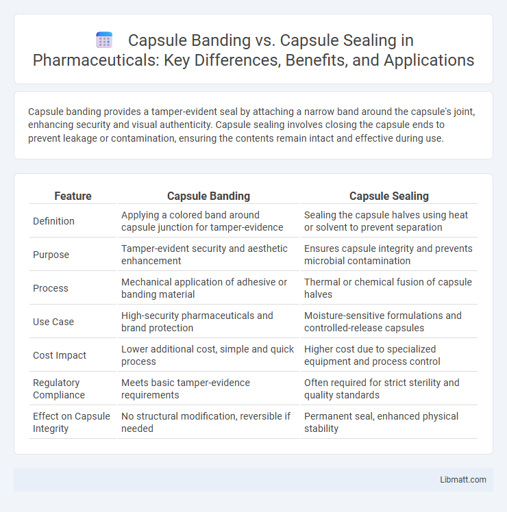 Capsule Banding vs. Capsule Sealing in Pharmaceuticals: Key Differences, Benefits, and Applications