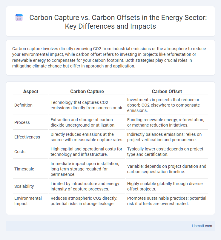 Carbon Capture vs. Carbon Offsets in the Energy Sector: Key Differences and Impacts