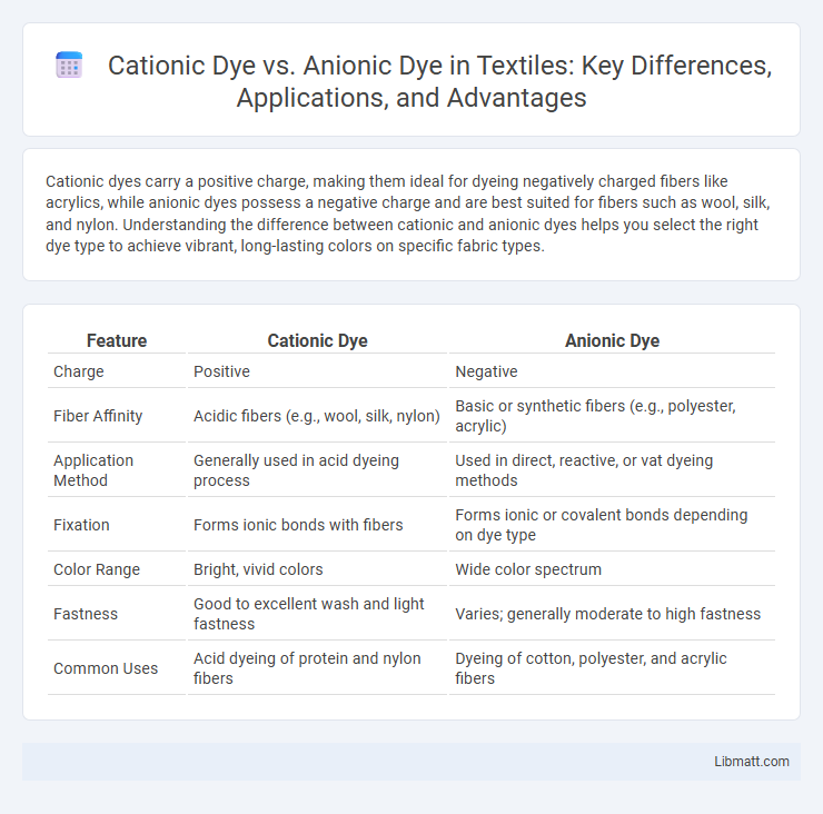 Cationic Dye vs. Anionic Dye in Textiles: Key Differences, Applications, and Advantages