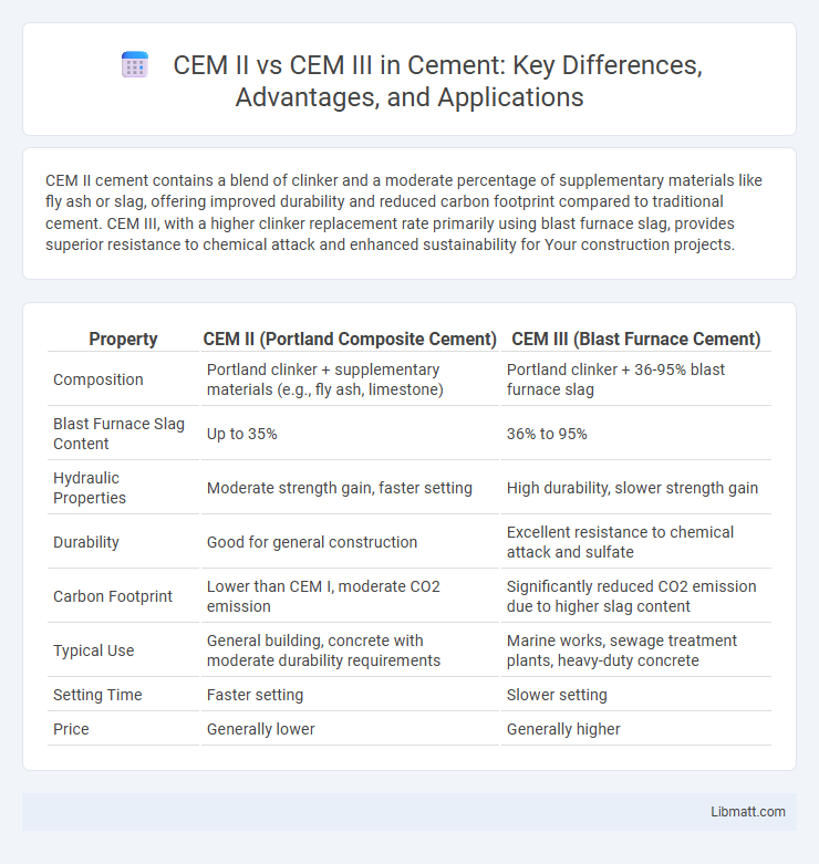CEM II vs CEM III in Cement: Key Differences, Advantages, and Applications