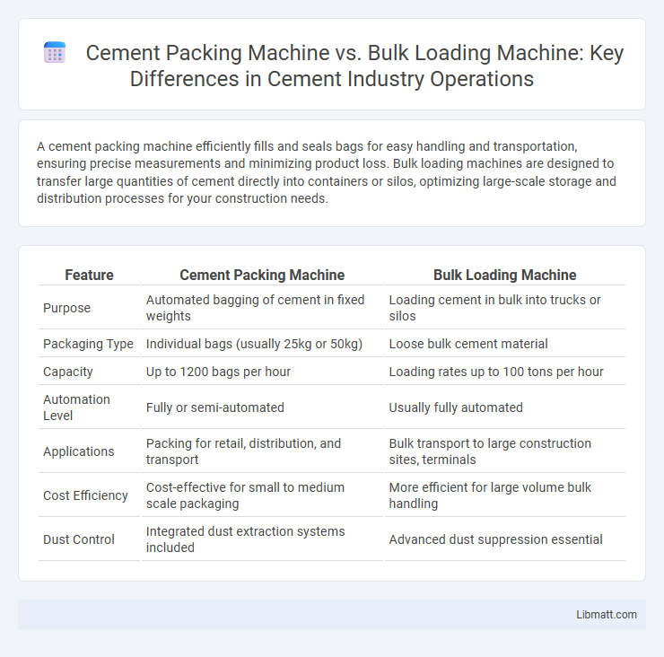 Cement Packing Machine vs. Bulk Loading Machine: Key Differences in Cement Industry Operations