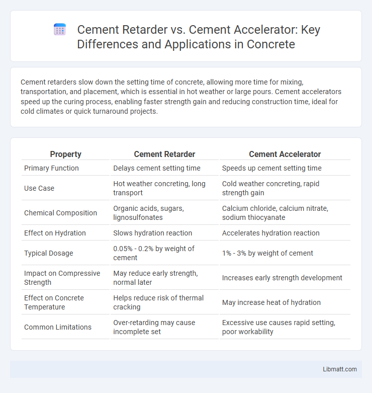 Cement Retarder vs. Cement Accelerator: Key Differences and Applications in Concrete