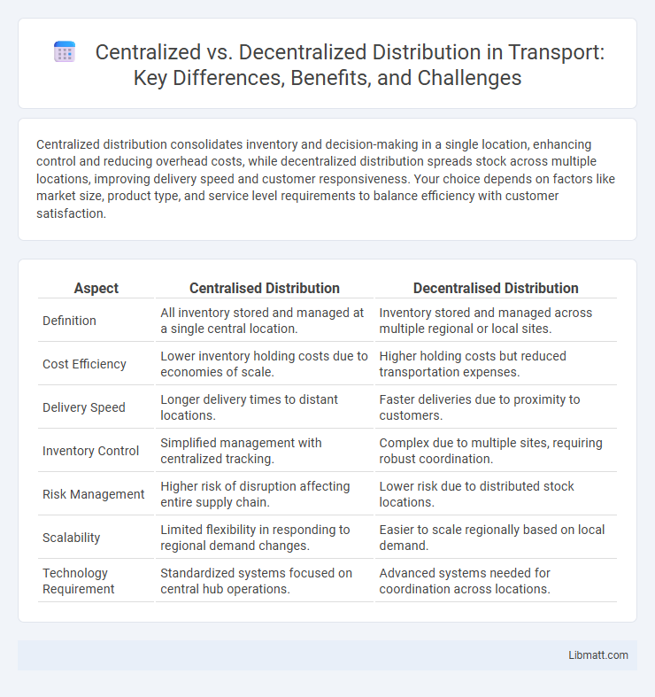 Centralized vs. Decentralized Distribution in Transport: Key Differences, Benefits, and Challenges