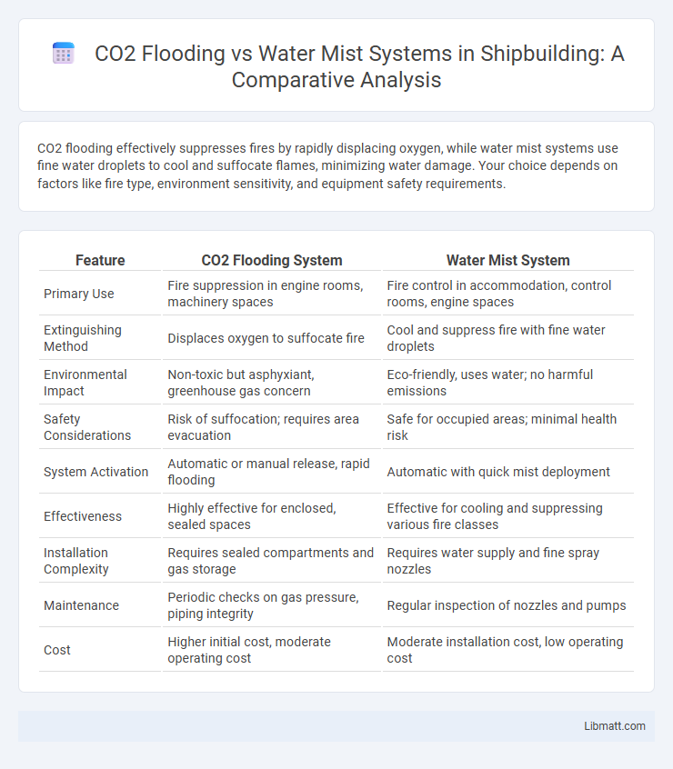 CO2 Flooding vs Water Mist Systems in Shipbuilding: A Comparative Analysis