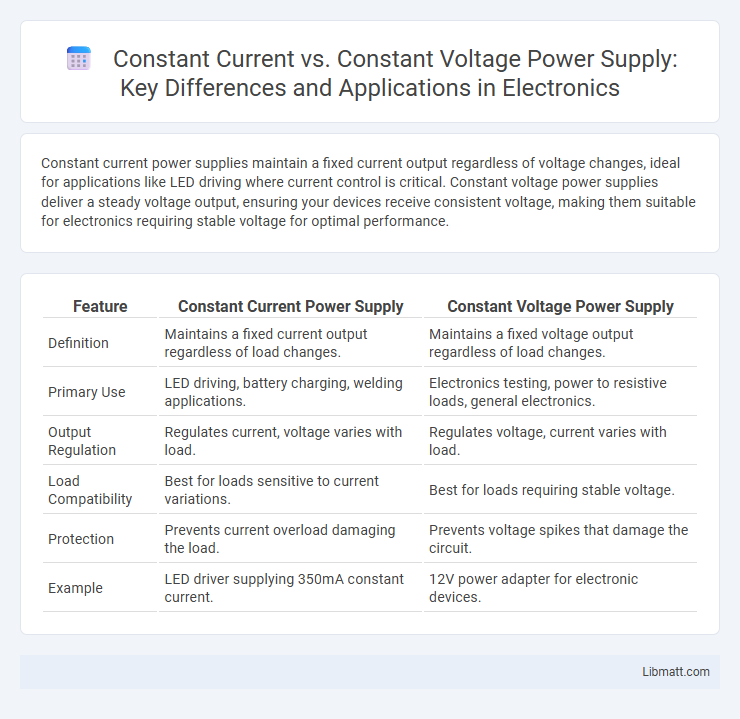 Constant Current vs. Constant Voltage Power Supply: Key Differences and Applications in Electronics