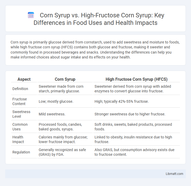 Corn Syrup vs. High-Fructose Corn Syrup: Key Differences in Food Uses and Health Impacts
