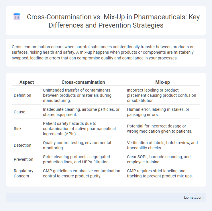 Cross-Contamination vs. Mix-Up in Pharmaceuticals: Key Differences and Prevention Strategies