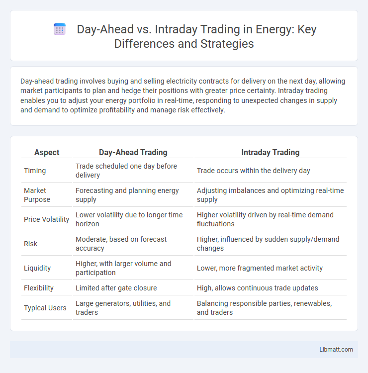 Day-Ahead vs. Intraday Trading in Energy: Key Differences and Strategies