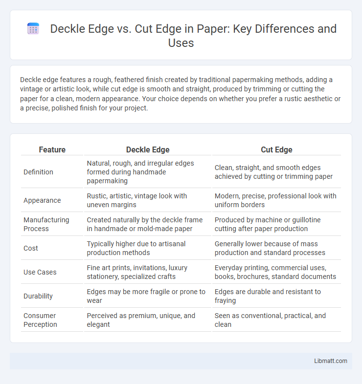 Deckle Edge vs. Cut Edge in Paper: Key Differences and Uses