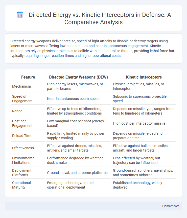 Directed Energy vs. Kinetic Interceptors in Defense: A Comparative Analysis