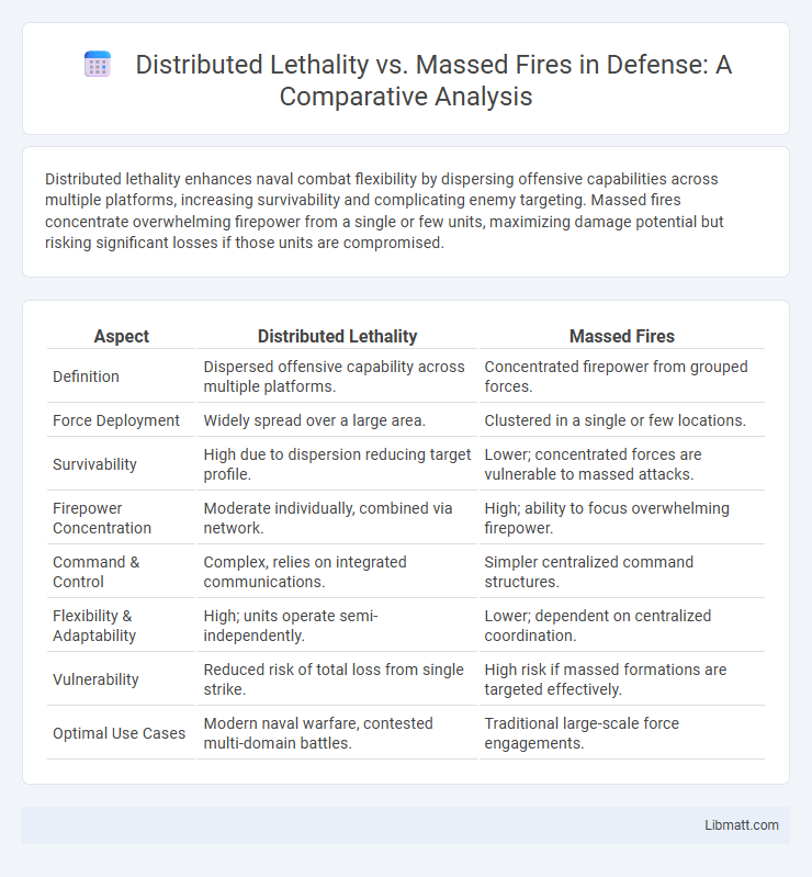 Distributed Lethality vs. Massed Fires in Defense: A Comparative Analysis