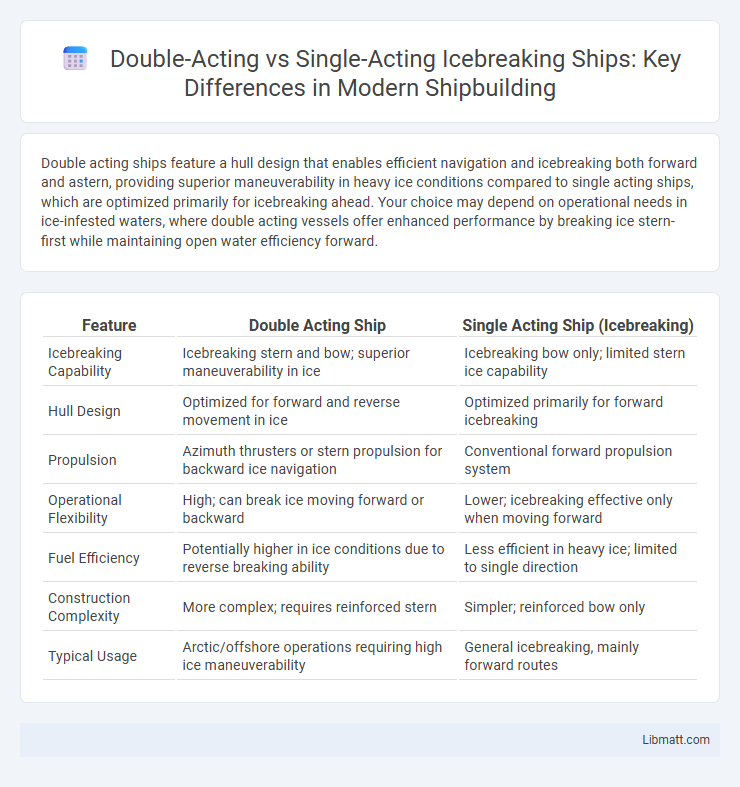 Double-Acting vs Single-Acting Icebreaking Ships: Key Differences in Modern Shipbuilding