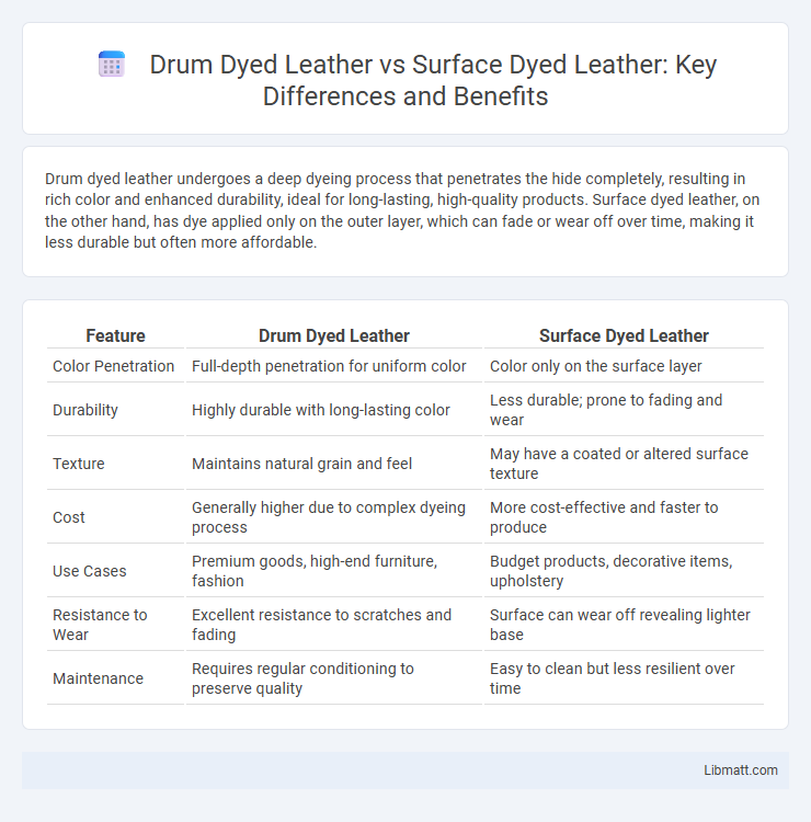 Drum Dyed Leather vs Surface Dyed Leather: Key Differences and Benefits
