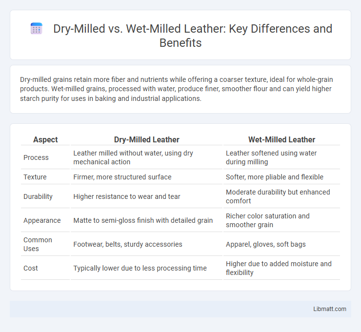 Dry-Milled vs. Wet-Milled Leather: Key Differences and Benefits