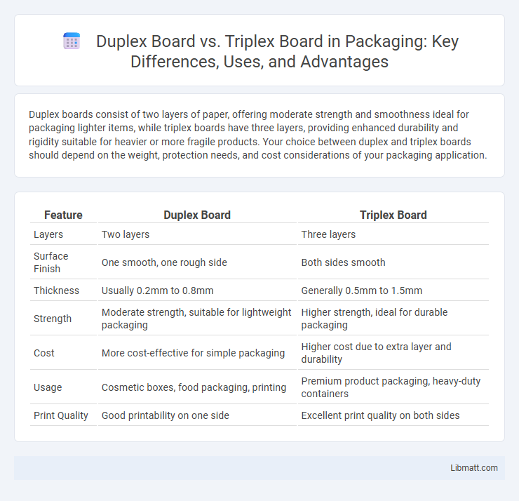 Duplex Board vs. Triplex Board in Packaging: Key Differences, Uses, and Advantages
