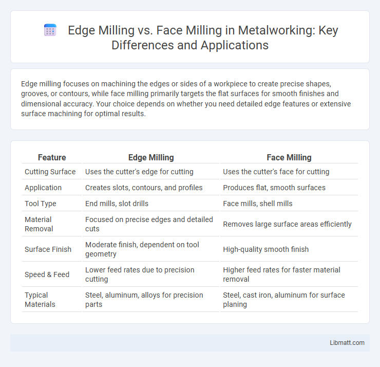Edge Milling vs. Face Milling in Metalworking: Key Differences and Applications