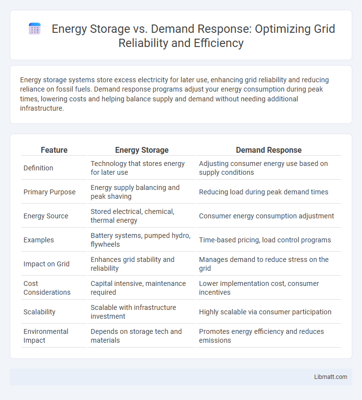 Energy Storage vs. Demand Response: Optimizing Grid Reliability and Efficiency