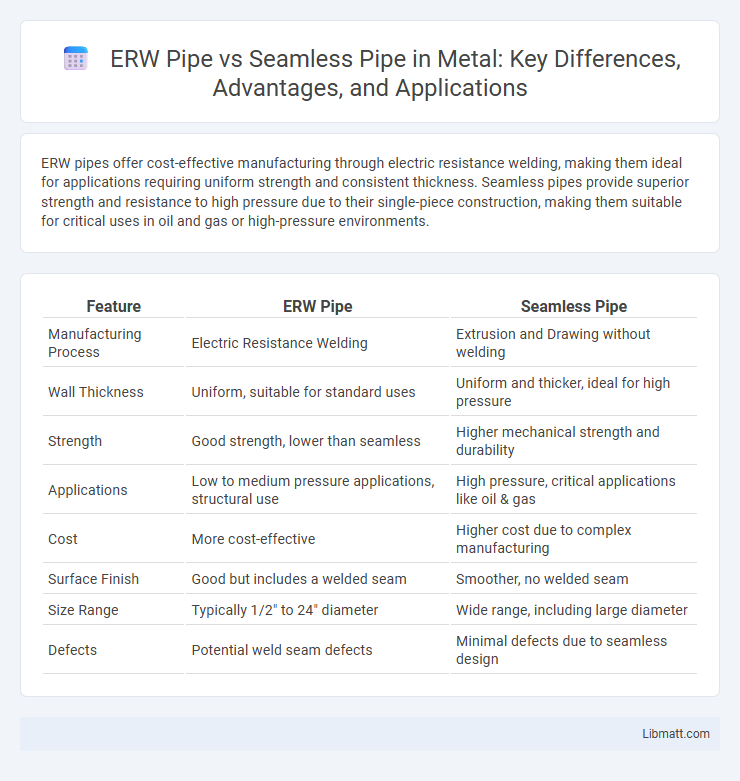 ERW Pipe vs Seamless Pipe in Metal: Key Differences, Advantages, and Applications