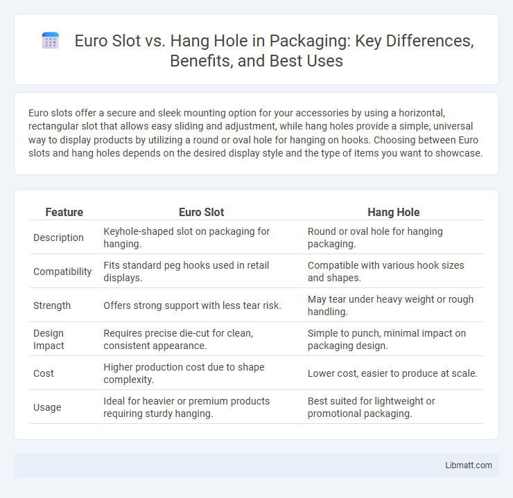 Euro Slot vs. Hang Hole in Packaging: Key Differences, Benefits, and Best Uses