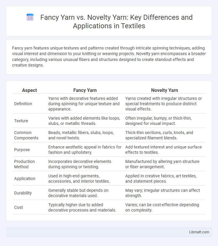 Fancy Yarn vs. Novelty Yarn: Key Differences and Applications in Textiles