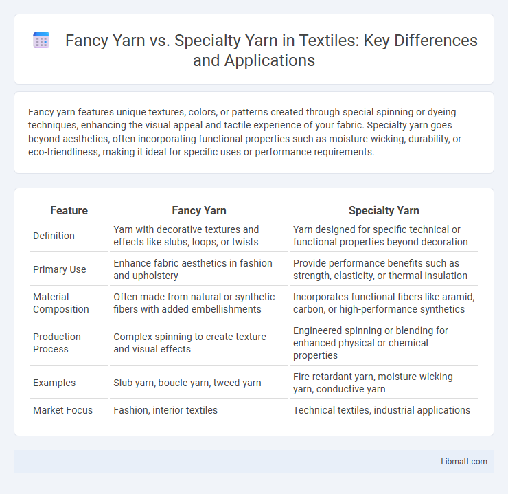 Fancy Yarn vs. Specialty Yarn in Textiles: Key Differences and Applications