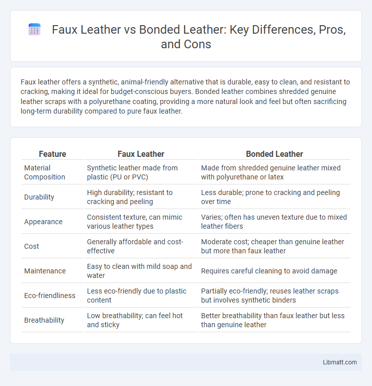Faux Leather vs Bonded Leather: Key Differences, Pros, and Cons